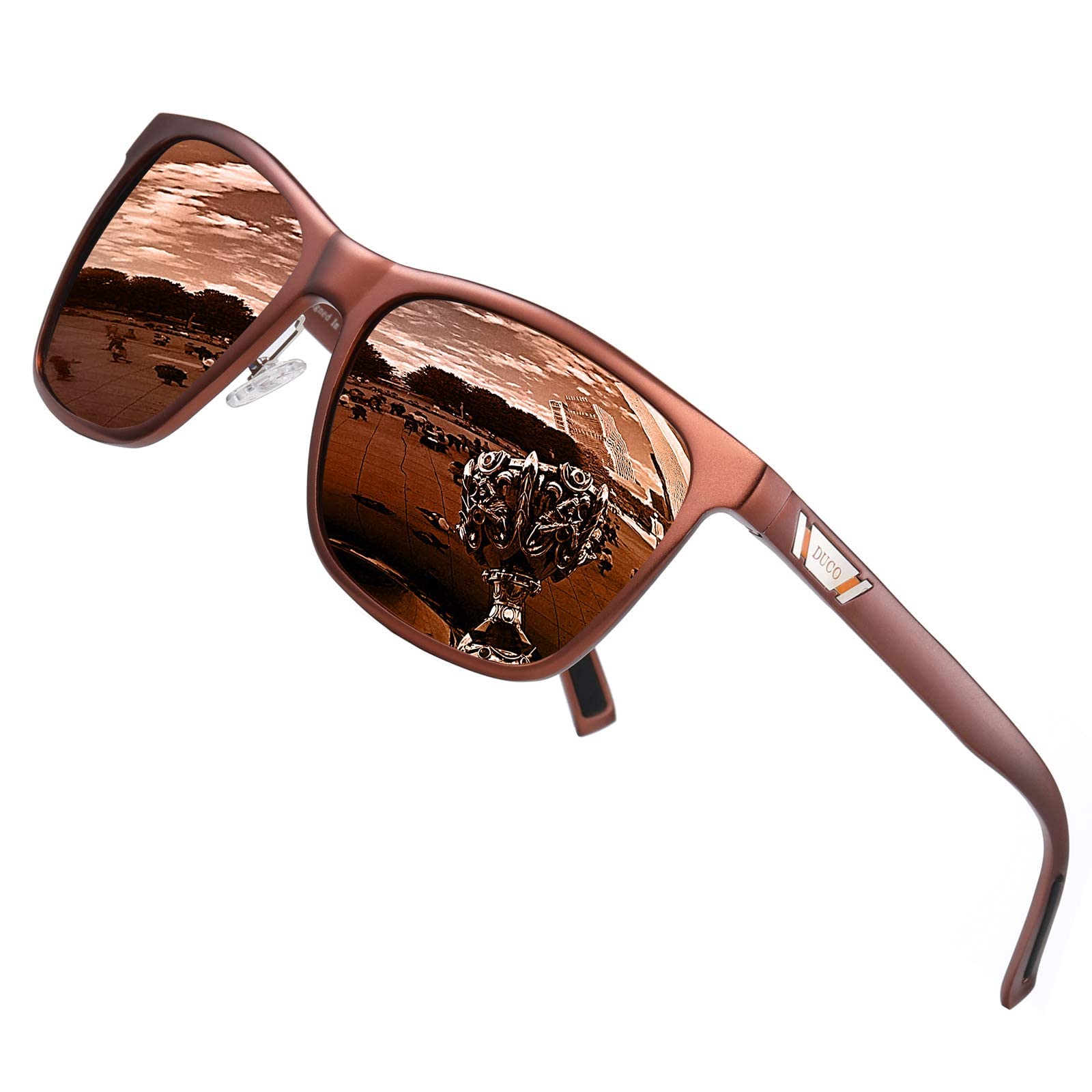 

Sunglasses for Driving Polarized Sunglasses for Fishing UV400 Sunglass Wellington Sunglasses for Men Alloy 3029H [DUCO] Men s AL-MG (Brown) коричневий