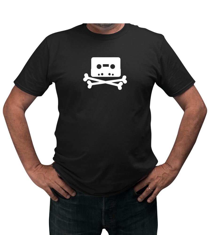 

Pirate Bay T-shirt Kopimi Piratebay Tape T-Shirt Retro hacker Cassette Tape tee 4XL