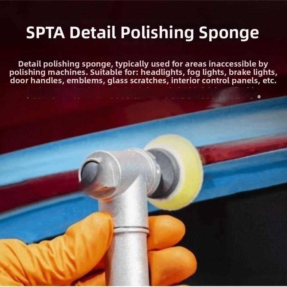 Round Shape Foam Buffing Pad Metal Shank Sponge Polishing Wheel  Cleaning Accessories