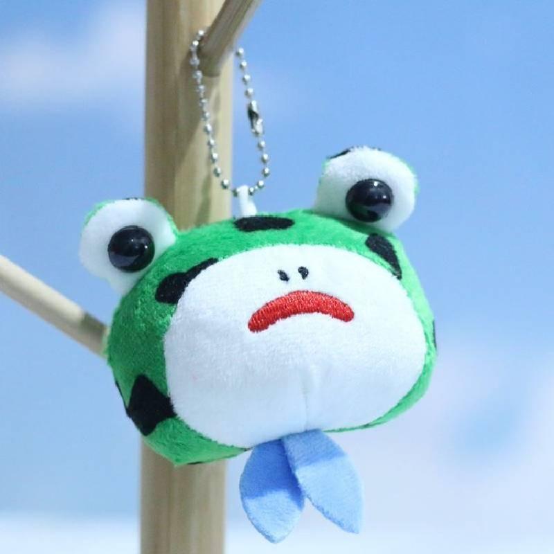 Adorable Long-legged Frog Plush Toy Keychain Soft And Cuddly Animal Accessory