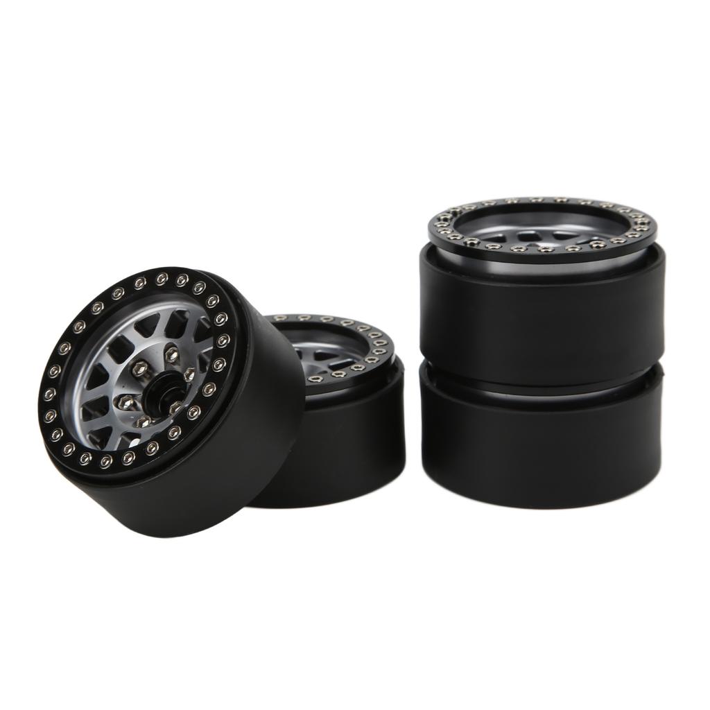4 Stück/Satz 1,9 Zoll Aluminiumlegierung Beadlock Felgen für Axial SCX10 90046 RC Crawler Auto