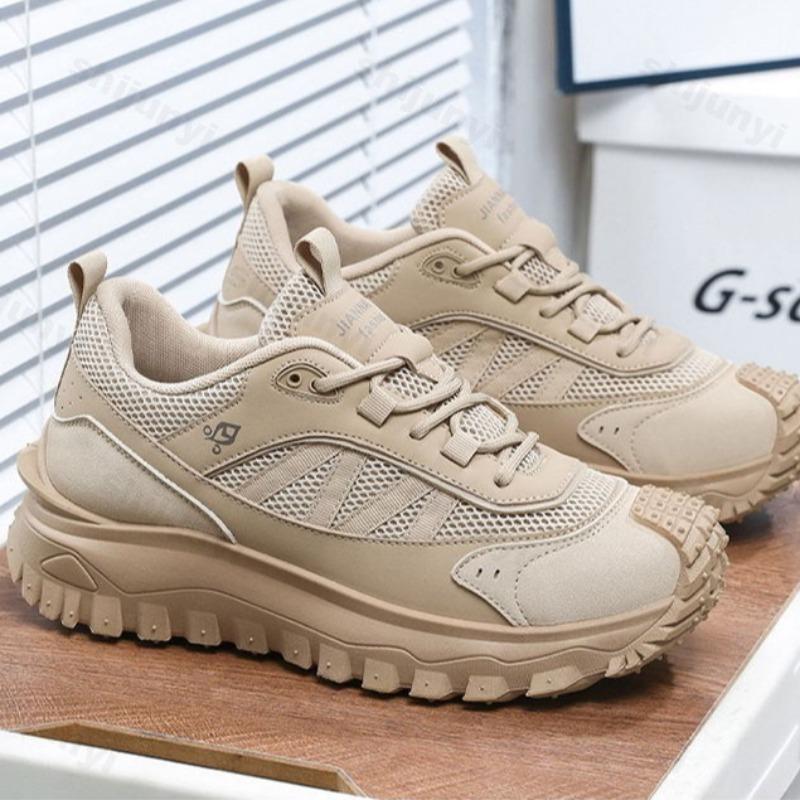 Klobige Sneaker Lässiger Sneaker Herren Laufschuhe Atmungsaktives Mesh Bequeme Plattform Designer 2025 Rutschfester Sportschuh