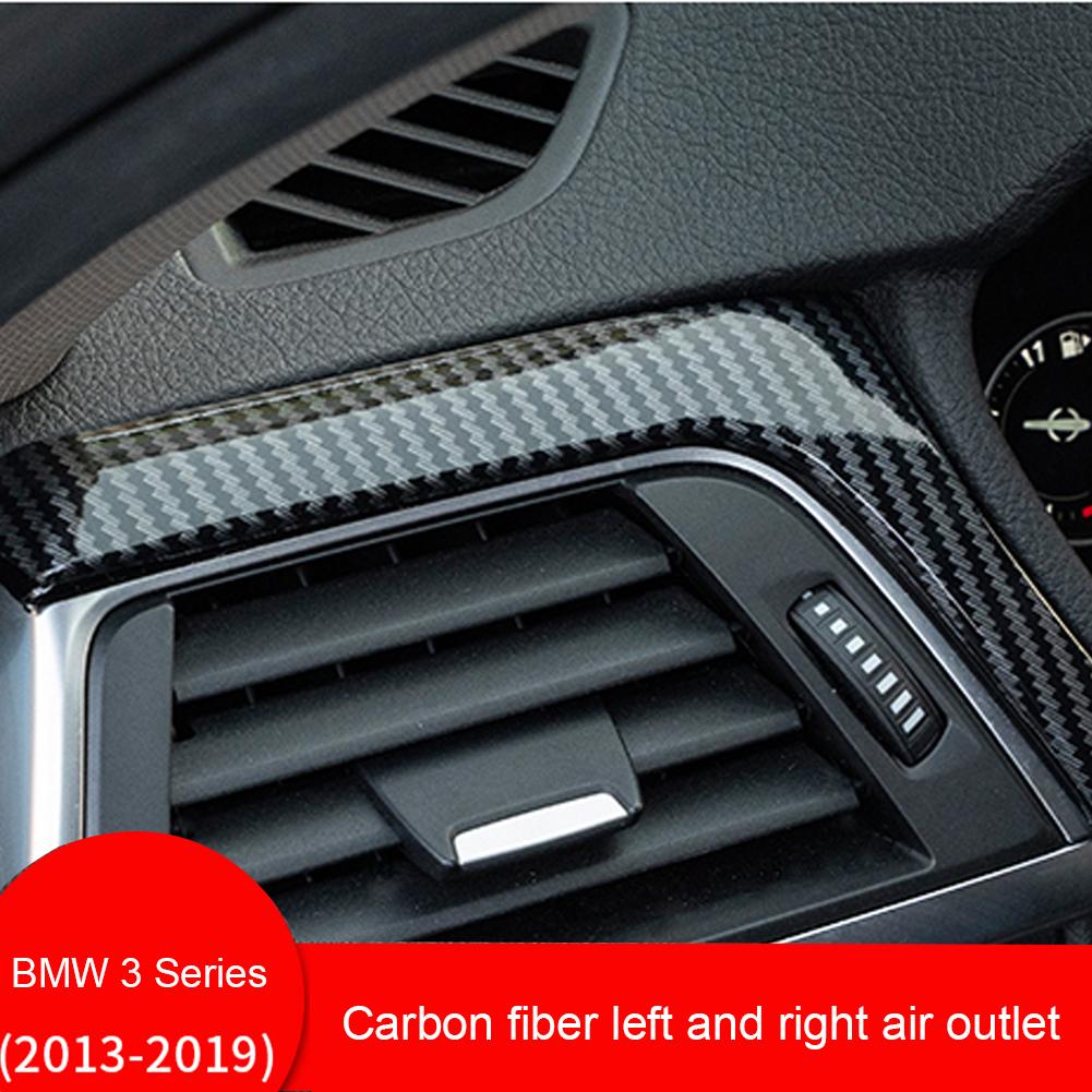 Black Car Interior Decoration Protection Carbon Fiber Sticker For BMW F30 F34 2013-2017 Auto Styling Accessories