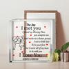 2D Flat Romantic Anniversary Acrylic Desktop Decoration Plaque, Home Decor Plaque Hanging Wall Art Decorative Garden Decoration for Room Door Signs Ha