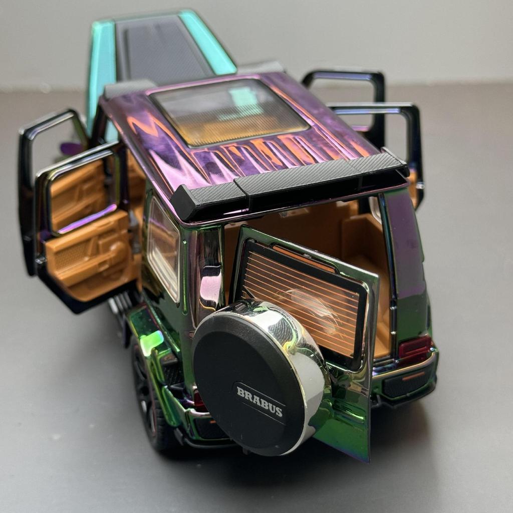 1/32 Scale Benz G800 Electroplated Version Alloy Car Diecast Metal Model Collect Hobby Model Ornaments Kids Toys Present for Children