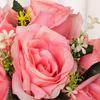 2 Stück Seide Künstlicher Hochzeitsstrauß Schleife Fleckenband Künstliche Hochzeitsblume Größe S