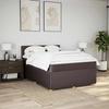 Exclusive House - Slatted Bed Base with Mattress Dark Brown 140x190 Cm
