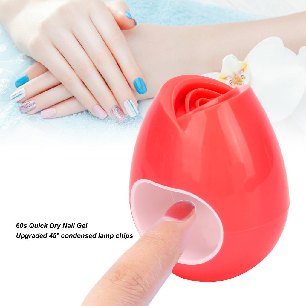 Portable Nail Dryer Lamp Single Finger UV Gel Dryer Nail Curing Machine Manicure Tools