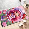 Strawberry Polyester Carpet, Soft Indoor Mat for Office Chair, Living Room, Computer Desk - Decorative Home Office Rug Design