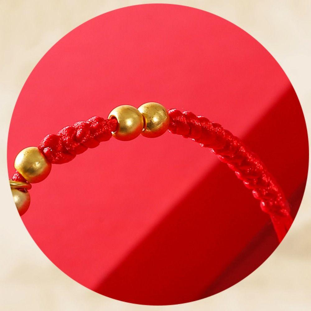 Chinese Style Snake Year Bracelet Hand Rope Fortune Bracelet Retro Lucky Red Rope  Couple