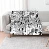 Bokuto Manga Collage II Throw Blanket Fluffy Cozy Throw Blanket for Home Decor