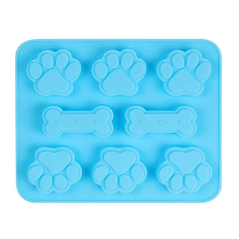 

1 шт., силиконовая форма в виде собачьей лапки, косточка, формочка для печенья, сделай сам, 3D-форма для помадки, кошачья лапка, силиконовые формы для выпечки, аксессуары для выпечки синий