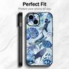 Retro Cute Blue Art Marine Life Sea Turtle Phone Case Phone Case Soft Packaging Lightweight For iPhone17 16 15 14 13ProMax