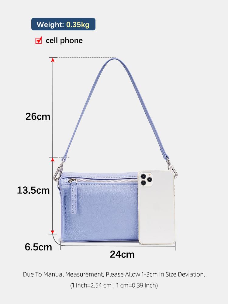 Zency Women's Genuine Leather Bag Ladies Sheepskin Bag Satchels