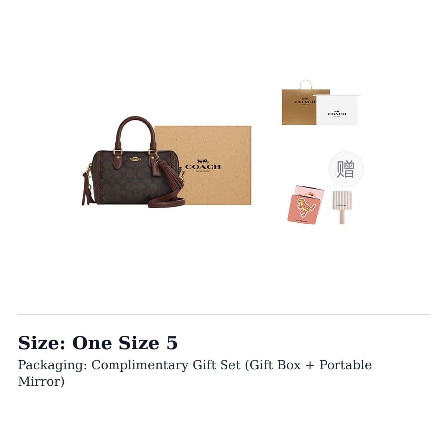 COACH Rowan Artificial Leather Boston Bag