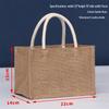 Jute Handbag - Laminated 3D Burlap Tote, Blank Linen Design, Logo Printable.