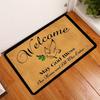 Non-Slip Welcome Door Mat, Indoor  Outdoor Entrance Rug, Absorbent Decorative Floor Mat for Living Room, Kitchen and Patio