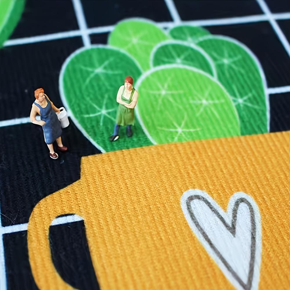 1Pcs Anti Fatigue Kitchen Rugs Abstract Area Print Waterproof Non-Slip Thick Cushioned Kitchen Mat Heavy Duty Comfort Standing Mat for Kitchen