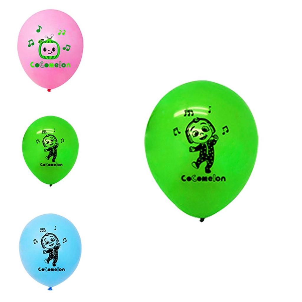 Cocomelon Themed Multi Latex Balloons Colorful Kids Birthday Party Decor Supplies