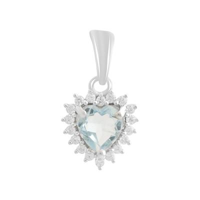 Silver Pendant with Topaz 1.135ct (2188476)