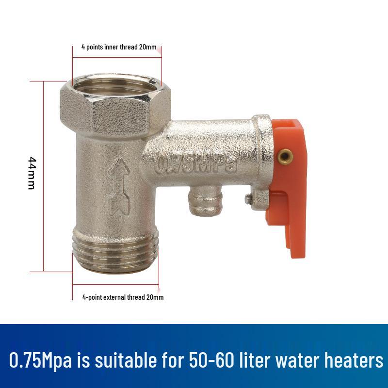 Haier Midea Smith Electric Water Heater Pressure Reducing and Relief Valve for Small Kitchen Boilers