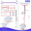 Adjustable BJD Doll Stand with Cotton Support