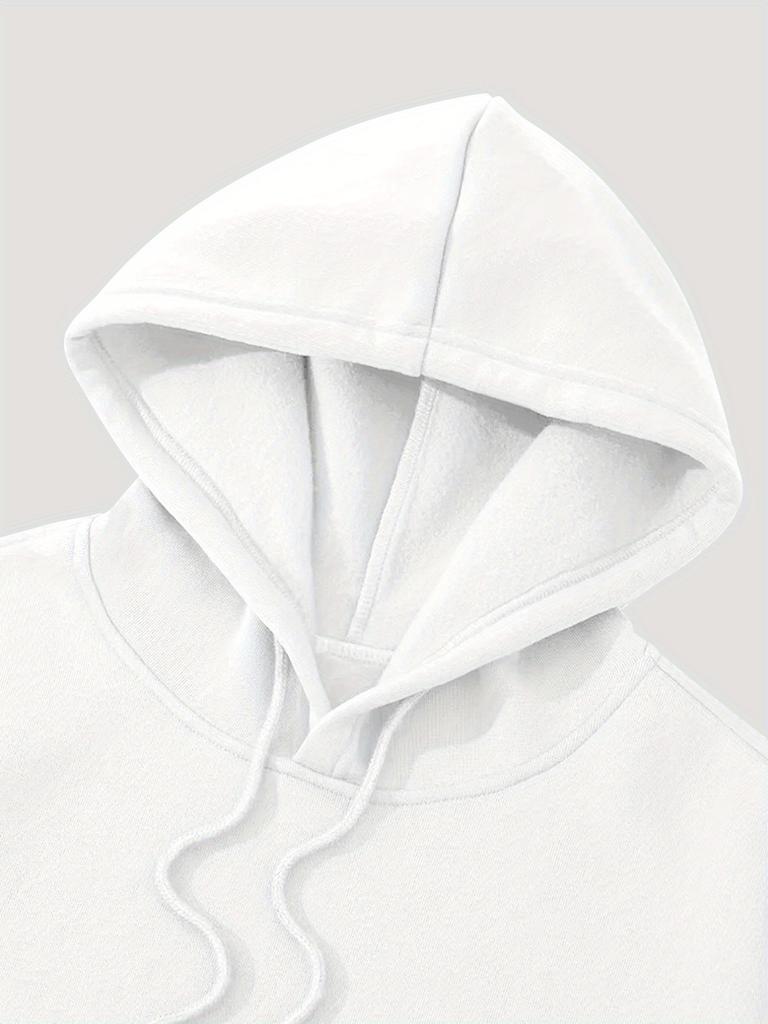 Herren-Hoodie mit Palmen-Rückenprint, Kapuzenpullover, Lässiger Streetstyle, Langarm-Pullover, Locker sitzendes Hip-Hop-Oberteil