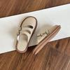 Half Support Sandals for Women Slippers American Solid Color All-in-one Wearing Lazy Fashion Simple Explosive Slippers 2025