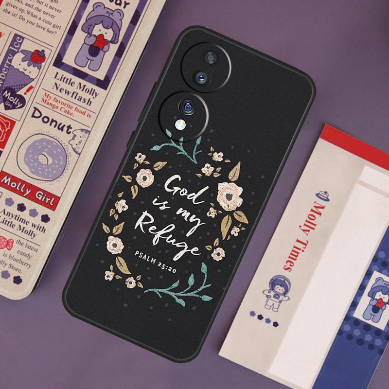 Christian Scripture Case For Honor Magic 6 5 7 Pro Honor 200 Pro 50 70 90 Lite X9b X9a X8b X8a X8 X9 X9c Cover