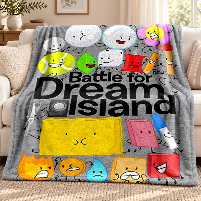 BFDI Characters blanket Flannel Blanket Soft Cozy Plush Throw for Sofa Bed Lightweight Home Decoration Outdoor camping