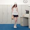 UNIFREE Retro Embroidered Striped A-Line Skirt