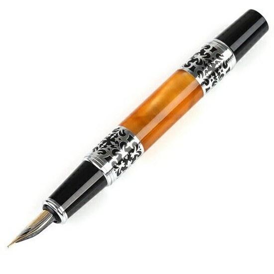 Fountain Pen JINHAO 675 Orange Nib M Medium 0.5mm Converter Type