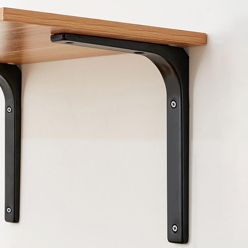 Helf Brackets L-Shaped Floating Wall Shelves Black And White Stainless Steel Bore Stand Bracket Support Hardware Home