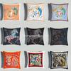 40/45/50/60cm Throw Pillow Polyester Cushion Cover Print Palace Rose Horse Pattern Sofa Couch Pillows for Home Decor Pillowcase