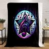 Musical Starburst Design Blanket Print Blanket Soft and Cozy Perfect for the Living Room Bed Sofa or a Nap,gift