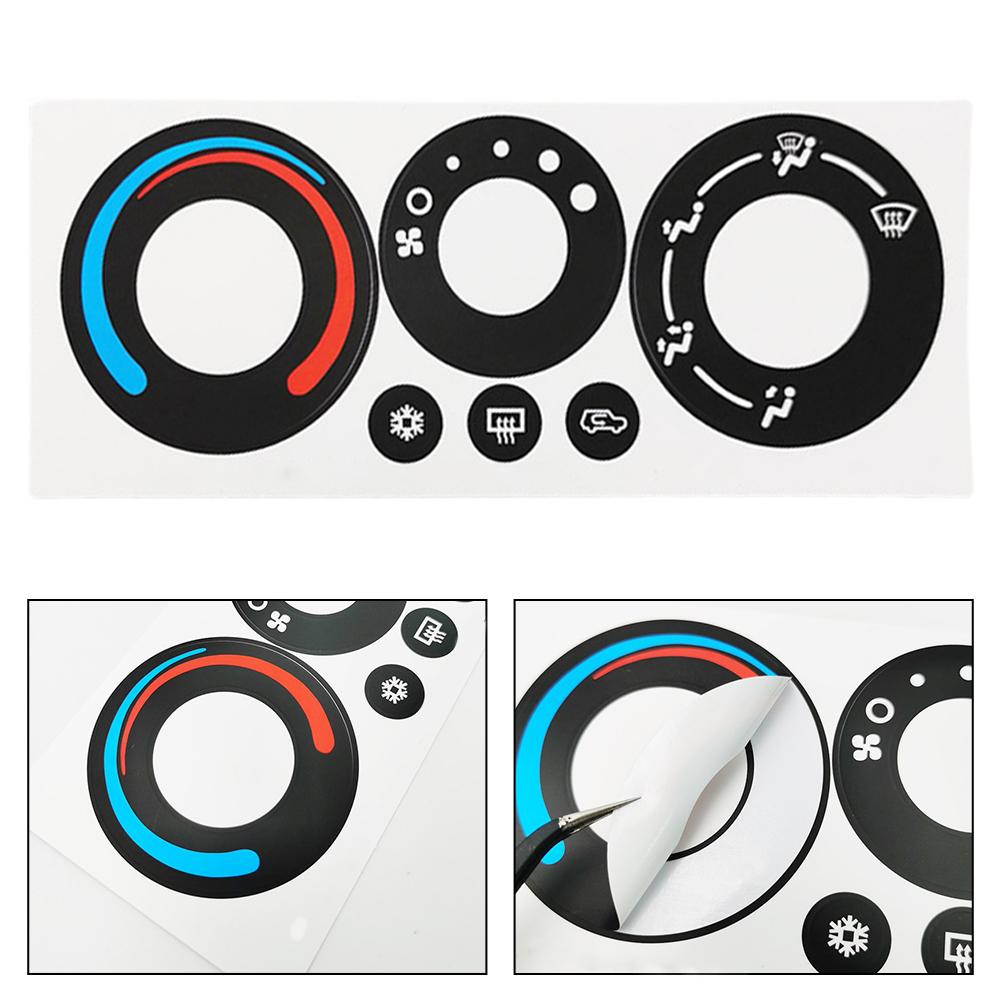 Generic AC Climate Control Worn Button Repair Sticker Decal for Chevrolet Equinox Pontiac Torrent 2005-2006 Replacement Stickers