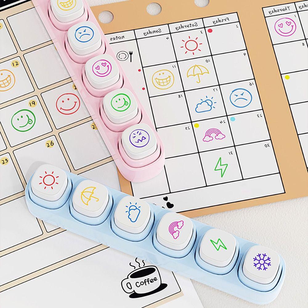 DIY Stamp Set Mini Scrapbooking Seal New Color Seal  Students School Stationery