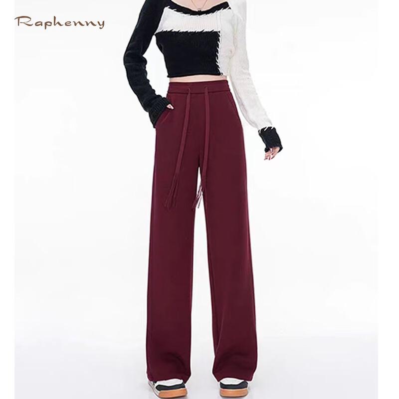 

Raphenny Women s Casual Draped Straight-Leg Pants XL