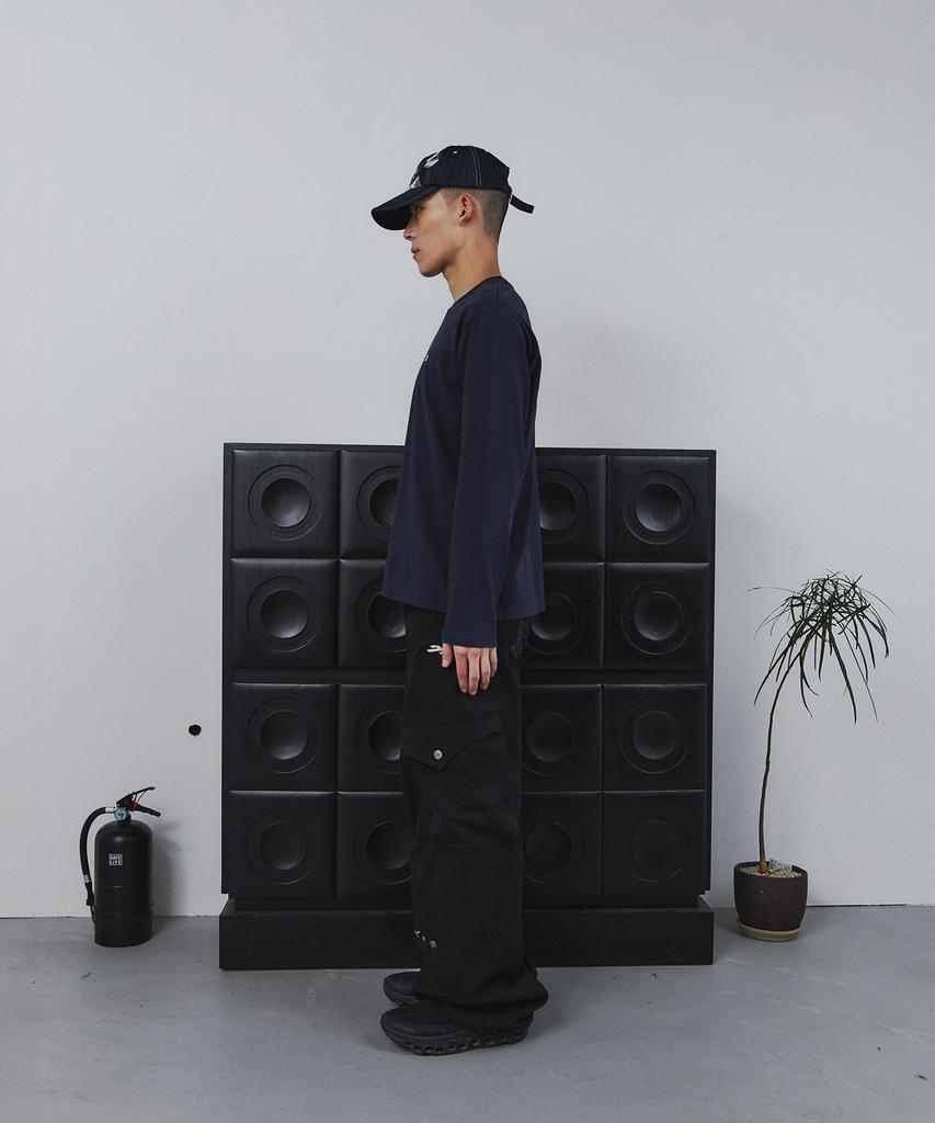 Tansanmageunesyum Cross Applique Long Sleeve (Navy)