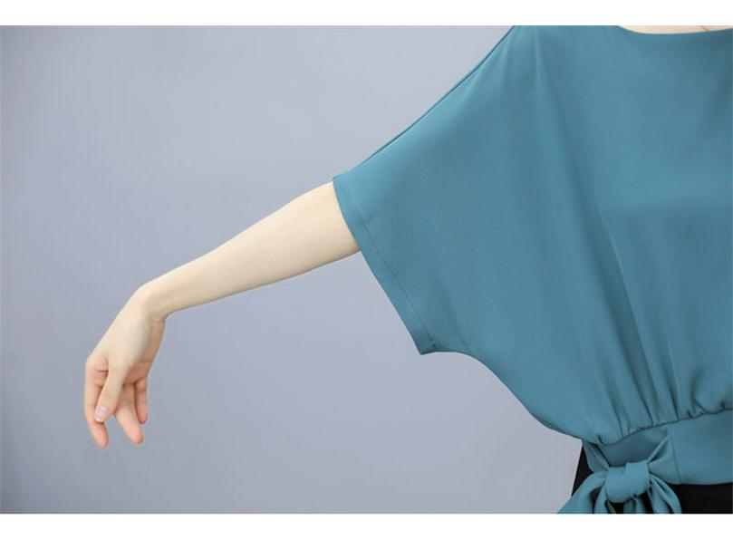 Women's Korean Fashion Slimming Two-Piece Set - Wide-Leg Pants Suit, Summer 2023 Trendy Drape Style