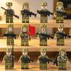 Yousheng Military Building Block Kit 12 Pcs Soldiers Mini Figures Toys Set with Weapons Gifts for Boys Children