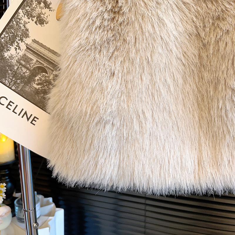 Mädchen Winterfellmantel - Luxuriöser koreanischer Stil Babyweste TW082