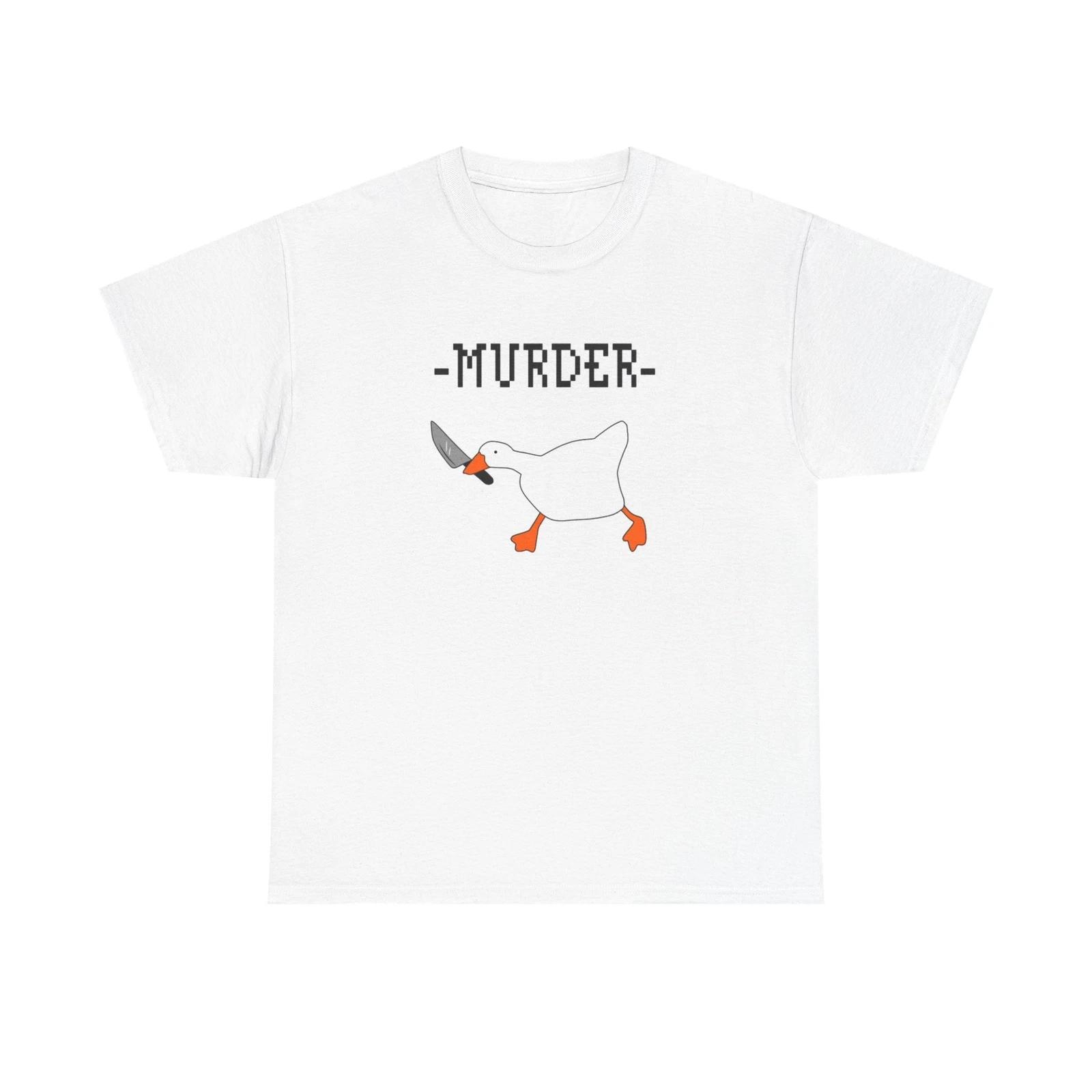 Men s and Women s T-shirts Duck Murder Comedy M
