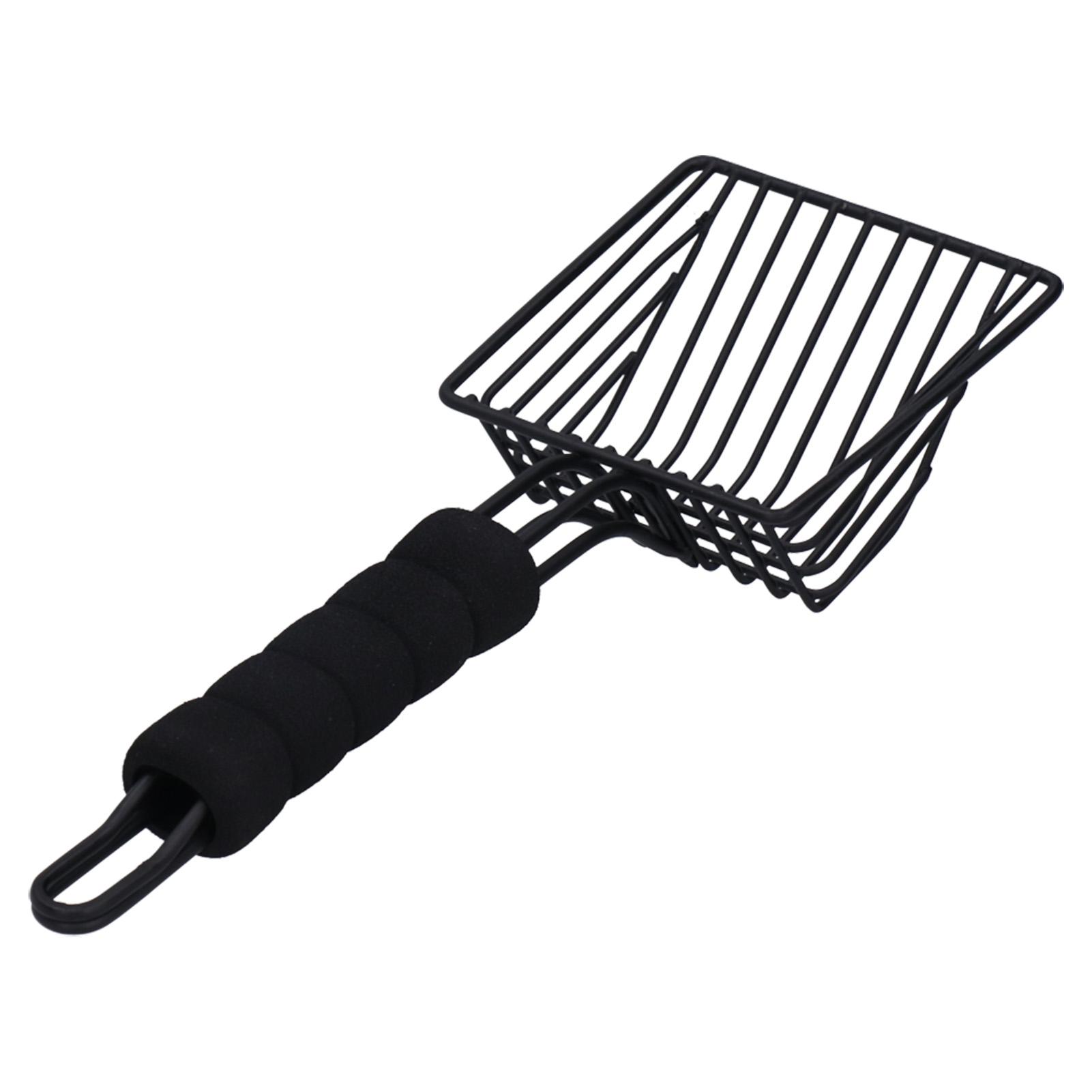 Reusable Metal Cat Litter Sand Scoop Sifter Shovel Pet Cat Cleaning Supplies Black