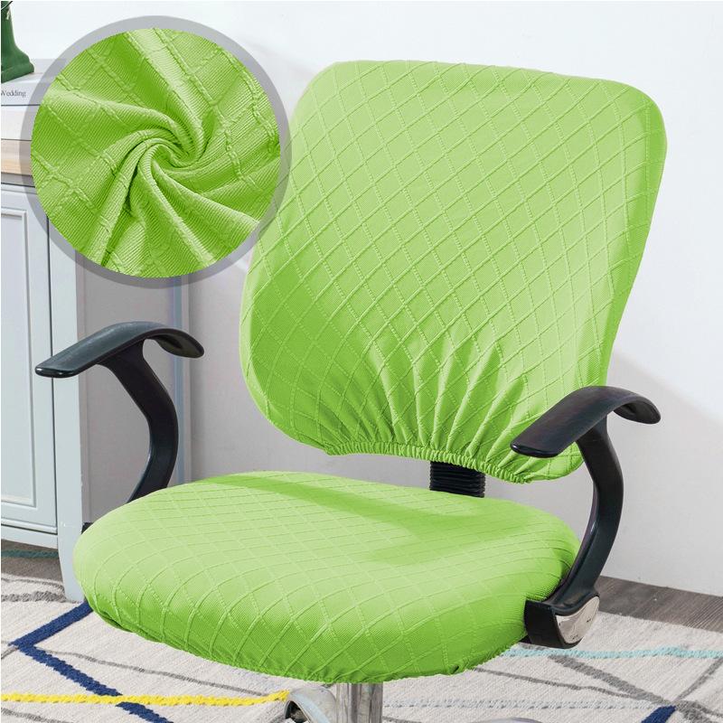 Chair Cover Thicken Solid Office Computer Spandex Split Seat Cover Universal Office Anti-dust Armchair Cover