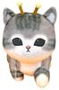 Mofusand Big Plush Toy, Honeybee Cat Running Pose, Large, Gray, Official