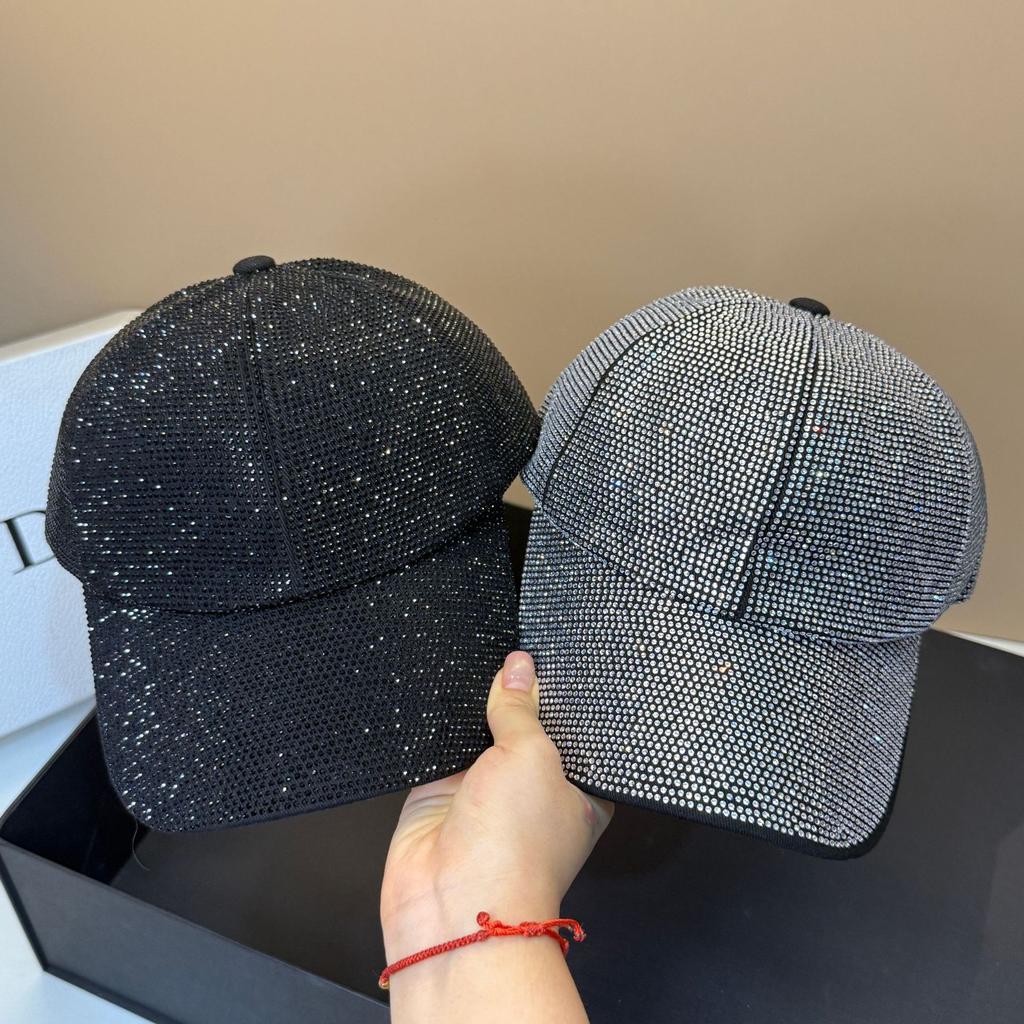 Hochwertige Luxus Handgefertigte Kristall Baseballkappe Strasskappen für Damen Mädchen Outdoor Lässig Paar Tägliche Nutzung