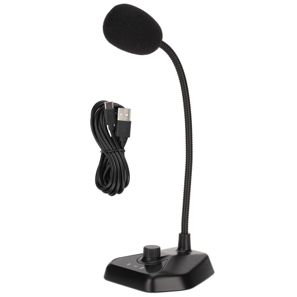 Microphone Gooseneck 360 Degree Omnidirectional Pickup Conference Computer Game Live Capacitive USB Wired Microphone