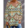 Printed Long-Sleeved T-Shirt for Women