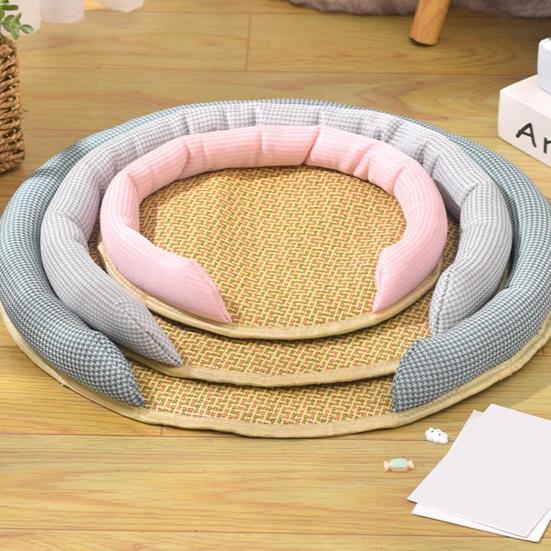 Soft Breathable Round Summer Pet Cat Sleeping Bed Cushion Pet Supplies